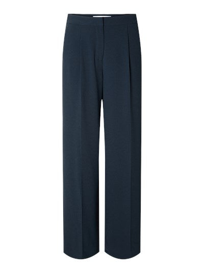 Selected SLFRITA wide pant dark sapphire