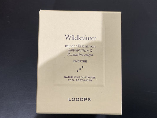 LOOOPS Duftkerze 75g Wildkräuter