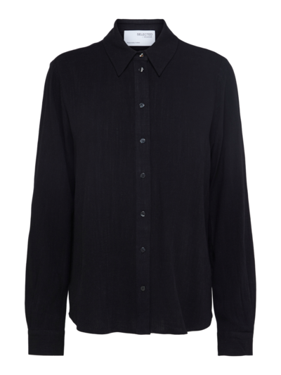 Selected  SLFviva LS Shirt black