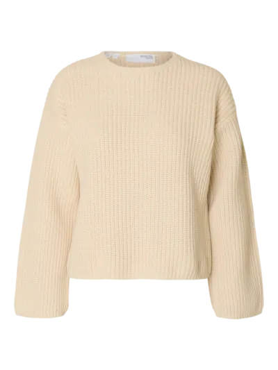 Selected SLFSELMA knit Pullover Birch