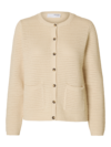 Selected Vinna Strick Cardigan beige